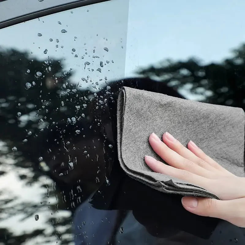 Professional Glass Cleaning Cloth Lint-Free Window Wipes for Kitchen/Vehicle (Washable & Durable)