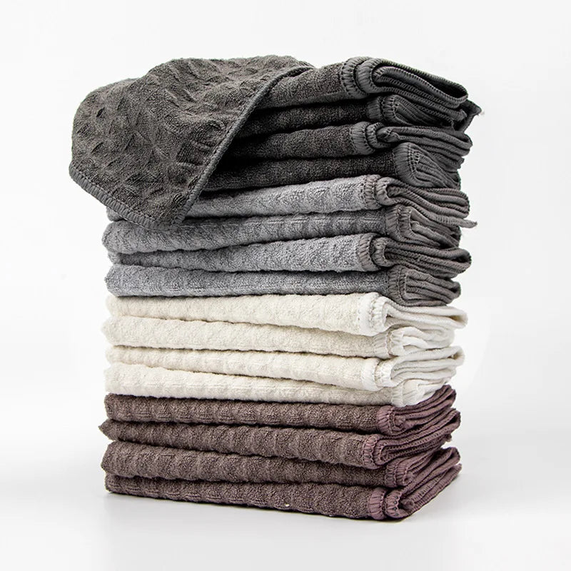 Hot Selling 5 PCS Microfiber Cloth Waffle Grid Dishcloth Absorbent Quick-Dry Kitchen Towels Cleaning Tools for Kitchen