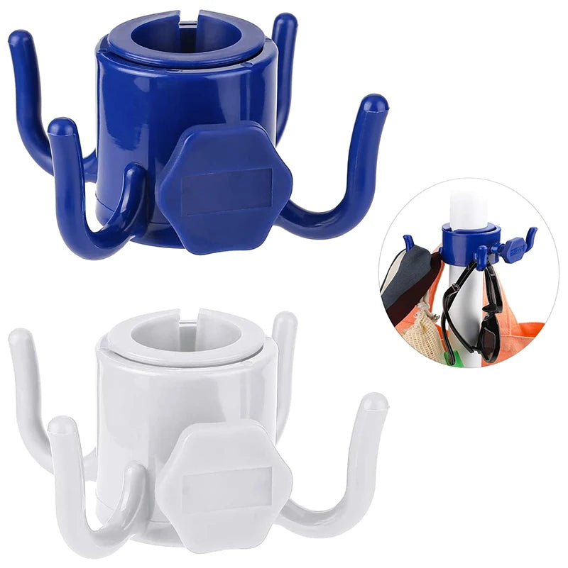 Outdoor Beach Umbrella Hooks Hanger Versatile Wear-resistant Space-saving Useful Sun Umbrella Storage Holder